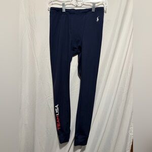Polo Ralph Lauren Navy TEAM USA Athletic Base Layer Leggings Sz Xs